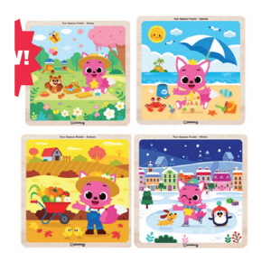 핑크퐁원목사계절퍼즐(9pcs)
